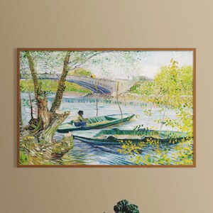 Van Gogh Printable Art - Van Gogh Poster, Van Gogh Wall Art, Seascape Decor, Landscape Wall Art, Museum Exhibition, INSTANT DOWNLOAD