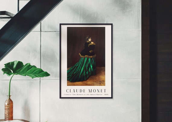 Monet Woman in Green Dress Print: Vintage Portrait Art (instant Download) -  Etsy Israel