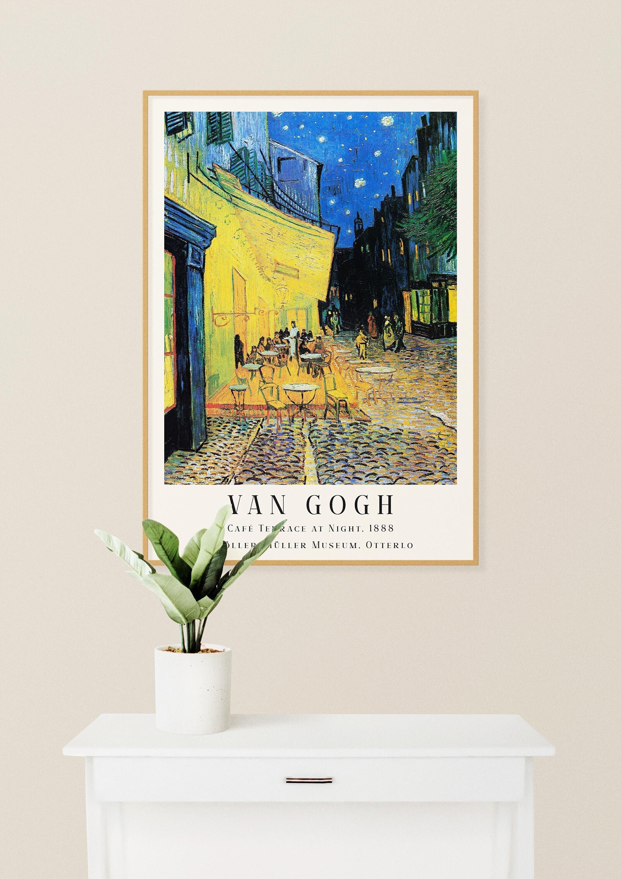 Van Gogh Printable Art Van Gogh Poster, Van Gogh Wall Art, Cafe Terrace