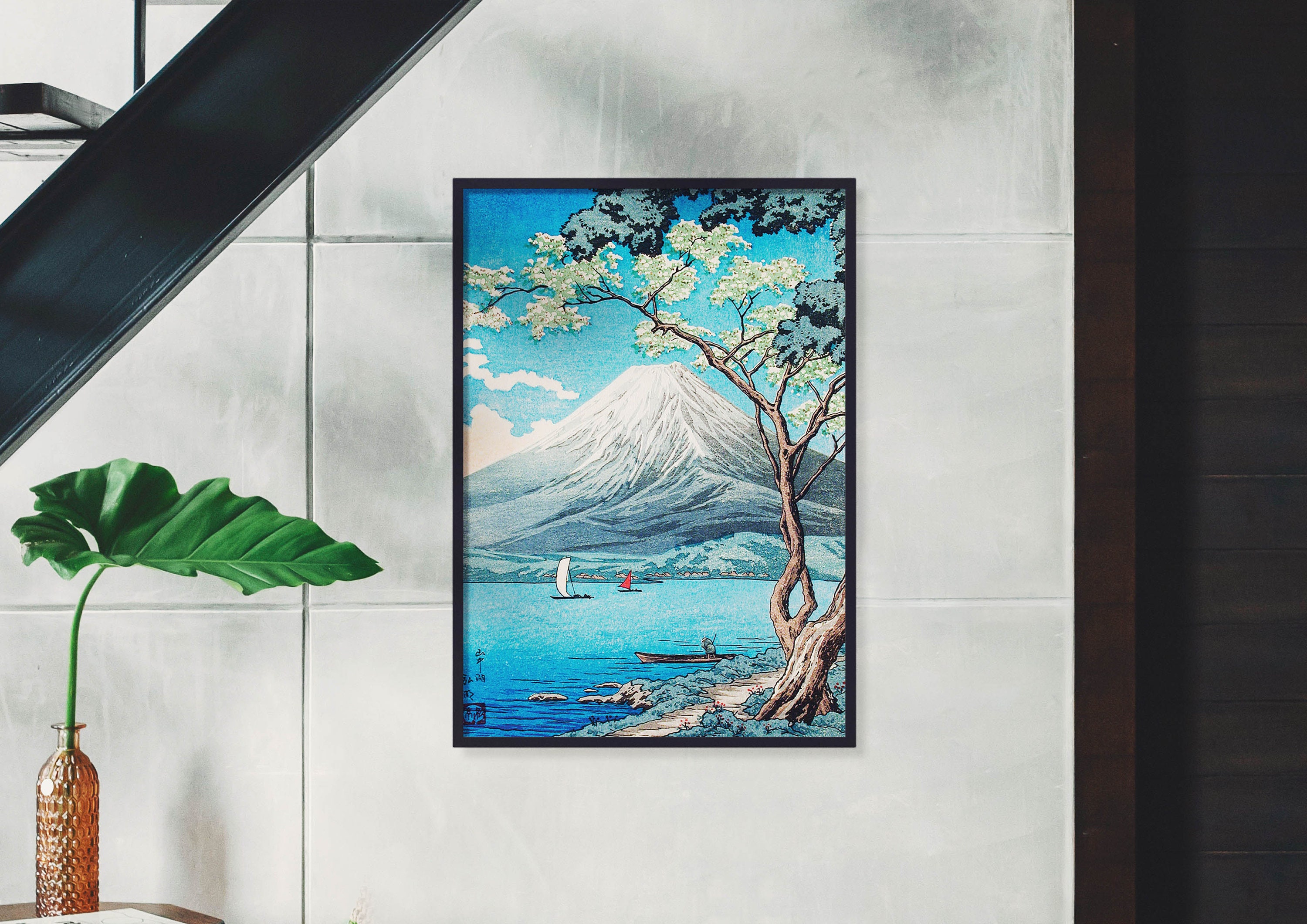 高橋宏明作「富士山」日本画（デジタルダウンロード） - Etsy 日本