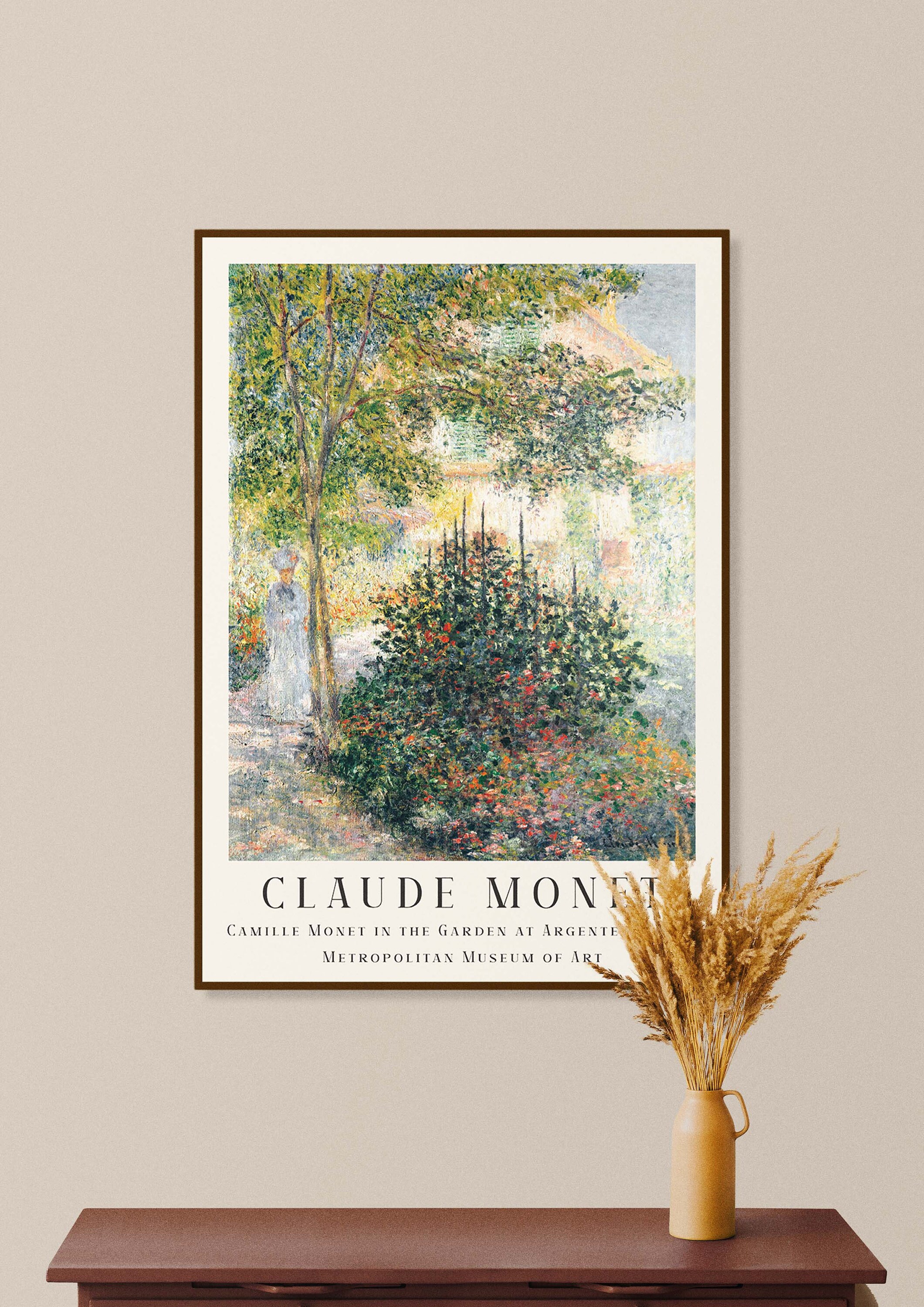 Pegatina «La Casa Del Artista En Argenteuil (1873) De Claude Monet» De