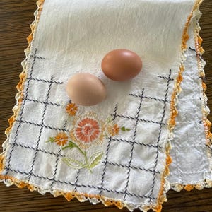 Vintage Embroidered Dresser Scarves - Etsy