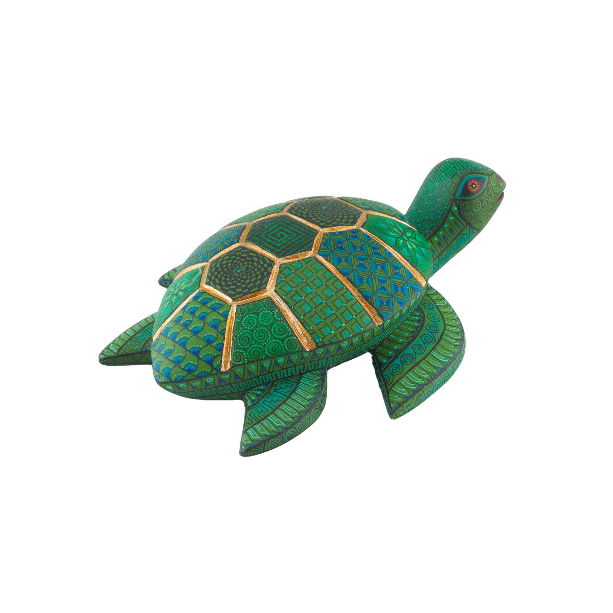 Mini Turtles Alebrije Handcarve Wood Decoration Figure – Guelaguetza Designs