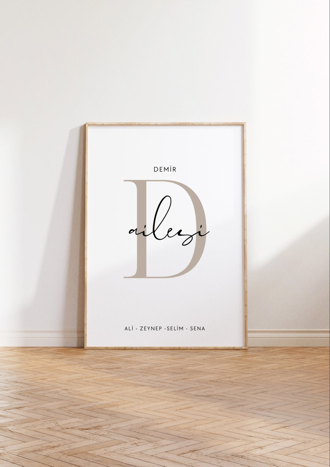 AZ Aile Poster Aile Family Poster Türkisch Etsy.de