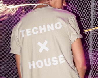 Techno x House Shirt, Techno Shirt, House Music Shirt, Rave Shirt, EDM Shirt, Music Festival Shirt, Techno Top, House Music Gift, Rave Gifts