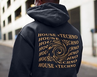 House Music Hoodie, Techno Hoodie, Rave Hoodie, Music Festival Hoodie, Rave Gifts, Trippy Shirt, Rave Sweater, EDM Shirt, House x Techno Top