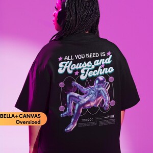 Todo lo que necesitamos es house y techno, camiseta de música house, camiseta de techno, atuendo para festivales, camiseta rave, camiseta EDM, regalo raver, camisetas rave, camiseta de fiesta