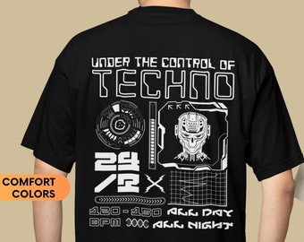 Under The Control Of Techno Shirt Techno Top Rave Outfit Music Festival Shirt EDM Shirt Rave Gifts Rave Shirts Festival Outfit Techno Outfit