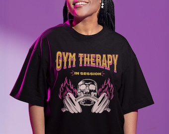 Gym Therapy Shirt: Unisex Weightlifting Workout Tee