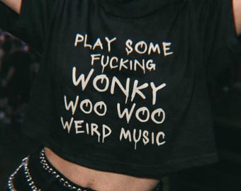 Wonky Woo Woo Shirt EDM Dubstep Riddim Shirt Rave Shirt Rave Outfit Music Festival Shirt Rave Wear Festival Outfit Headbanger DJ Merch Party