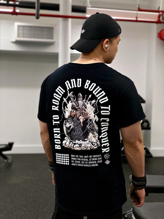 Viking Shirt, Workout Shirt, Gym Shirt, Pump Cover, Fitness Gift, Gym Lover Gifts, Weightlifting Shirt, Bodybuilding Shirt, Exercise T-shirt