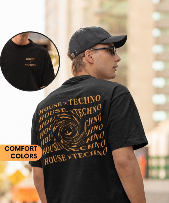House x Techno Shirt Rave Top Festival Outfit Comfort Colors Shirt EDM Shirt Rave Gifts Techno Top House Music Shirt Rave Shirt Trippy Shirt