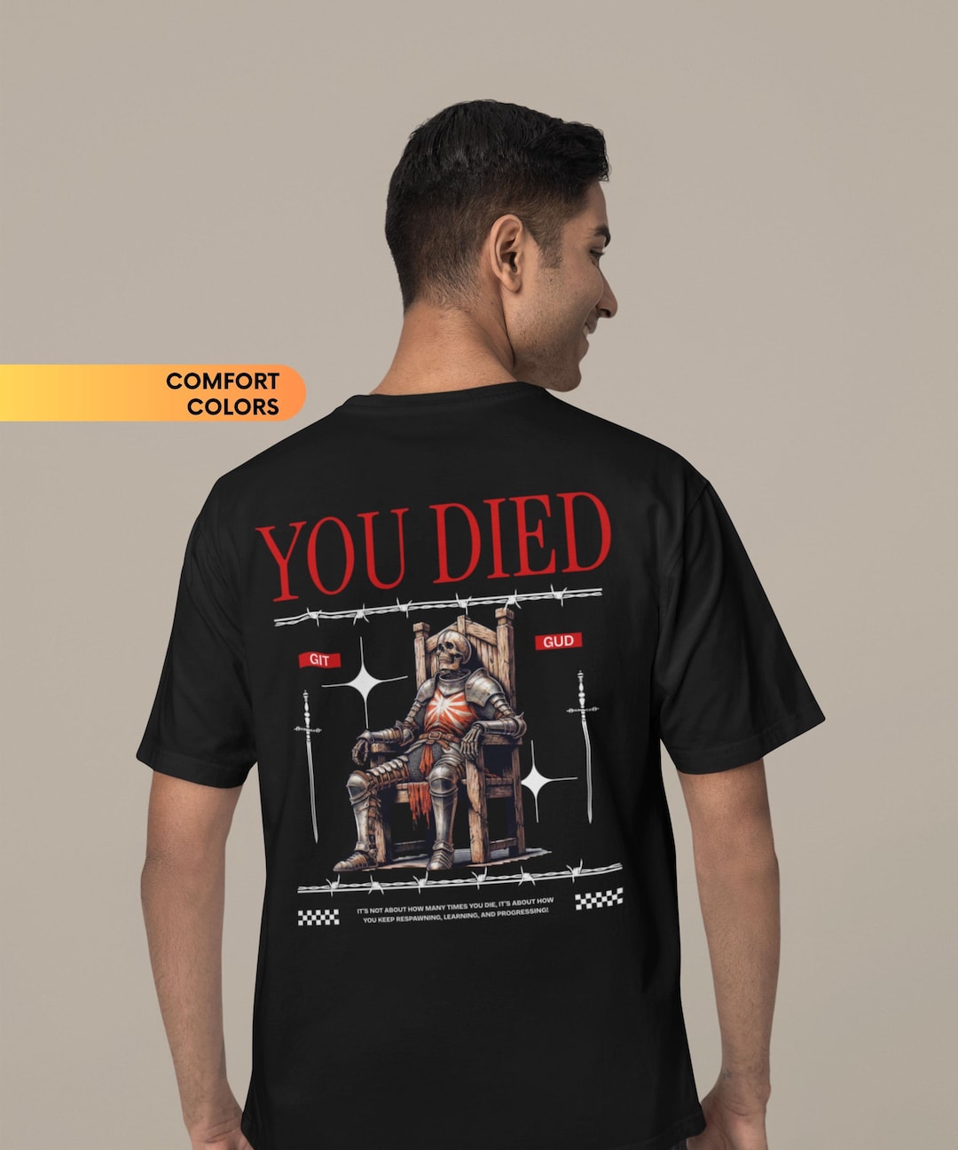 You Died Dark Souls Inspired Funny Nerd Gaming Gift Kids