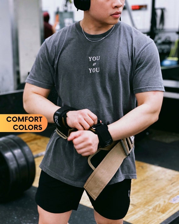 You Vs You Gym Shirt: Comfort Colors Weightlifting Tee