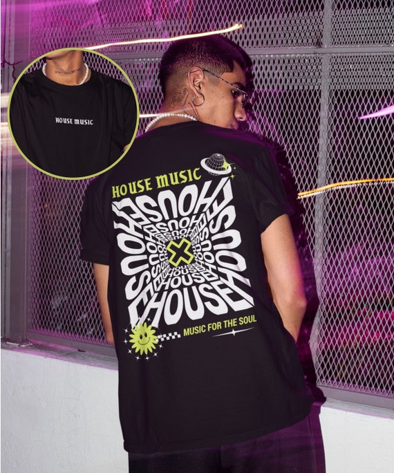 House Music T-shirt, House Music Tee, Music Festival Outfit, Rave Top, EDM T-shirt, House Music Lover, Raver Gift, Trippy Shirt, House Music