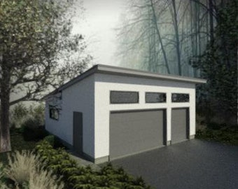 Modern 3 car garage, 32'x24'