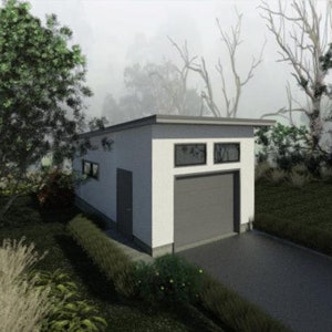 Small Simple Modern 1 car garage 12&#39;x22&#39;, 12&#39;x24&#39;, 14&#39;x22&#39;, 14&#39;x24&#39;