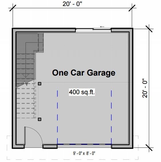 Modern 1 Car Garage With a Loft/mezzanine, 20'x20' - Etsy Canada