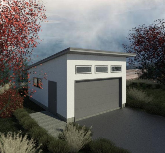 Standalone 2 Car Garage Designs Simple One Car Garage Design