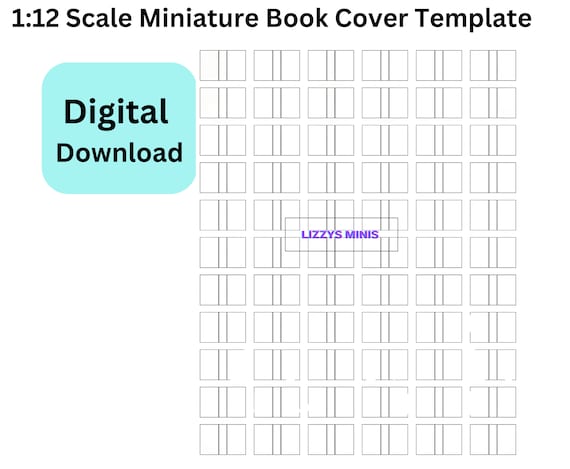 Miniature Books in Scale 1:12 Tutorial & Templates Download PDF 