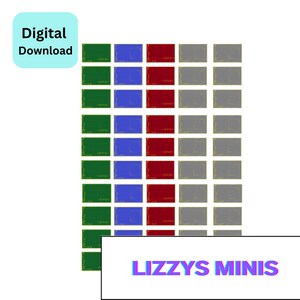 Printable Miniature Book Covers 1:12 scale PDF Digital Download
