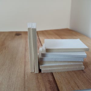 1:6 Scale 1.5 by 1 inch Blank Miniature Book Fillings (No Covers) handmade mini book