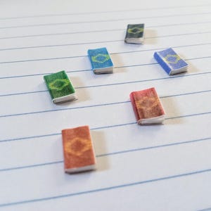 Miniature Books 1:24 Scale Handmade 6 Mini Books