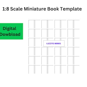 Images Snap in the Frame Printable 1:8 Miniature Book Cover Template