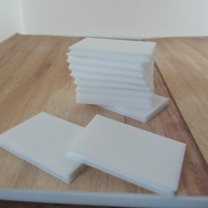 3D Printed Mini Book 1:6 Scale smaller Blank Miniature Book Fillings (No Covers)