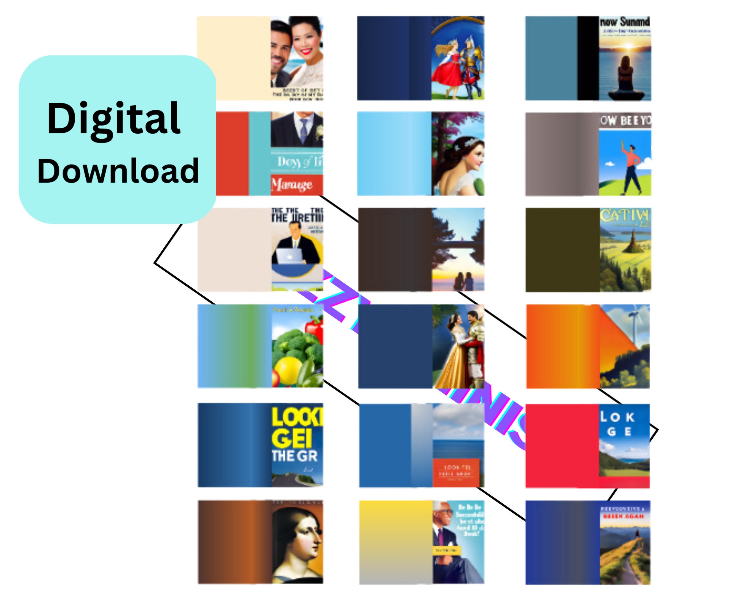 Printable Set Of 60 Miniature Book Covers 1 12 Scale Book Covers AI Printable Set Of 60 Miniature Book Covers 1 12 Scale Book Covers AI