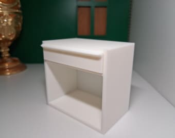 1:12 Scale Nightstand Functional Miniature