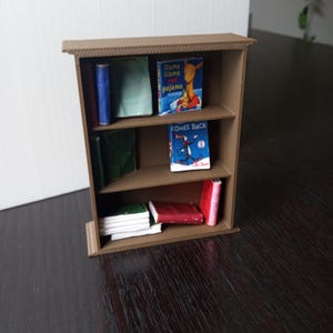 1:12 Scale Miniature BookCase 3D Printed Doll Furniture