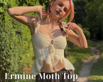 Ermine Moth Top - Crochet Pattern