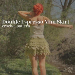 Dubbel Espresso Minikjol - Virkmönster