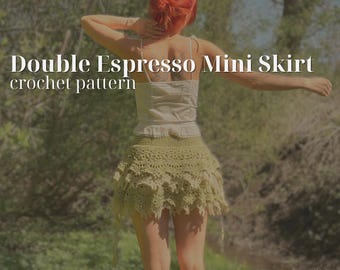 Double Espresso Mini Skirt - Crochet Pattern