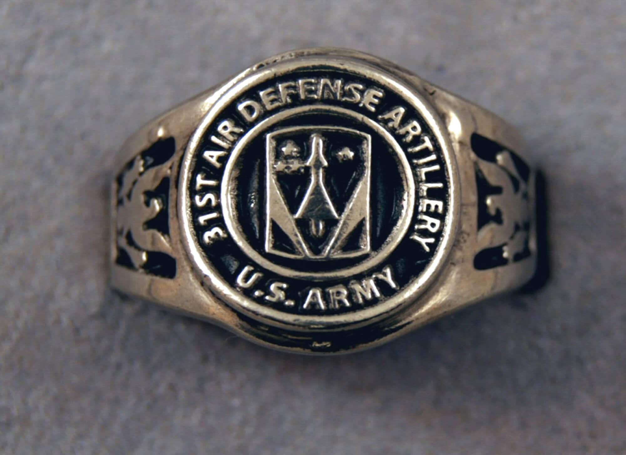 Military Insignia Rings 31st Air Defense Artillery Brigade Insignia Ring Ready and - Etsy