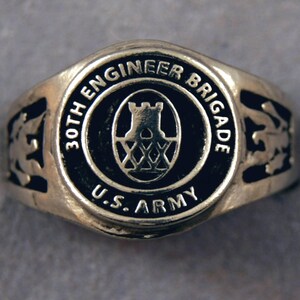 30th Engineer Brigade ring US Army Engineers unit rings