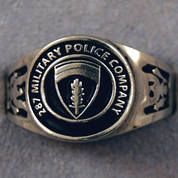 287th Military Police Company insignia ring MP rings Berlin Brigade US Army