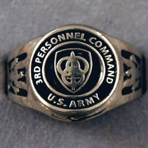 3rd Personnel Command insignia ring US Army unit rings