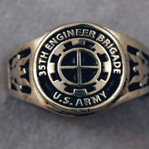 35th Engineer Brigade ring US Army Combat Engineers unit rings