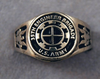 35th Engineer Brigade ring US Army Combat Engineers unit rings