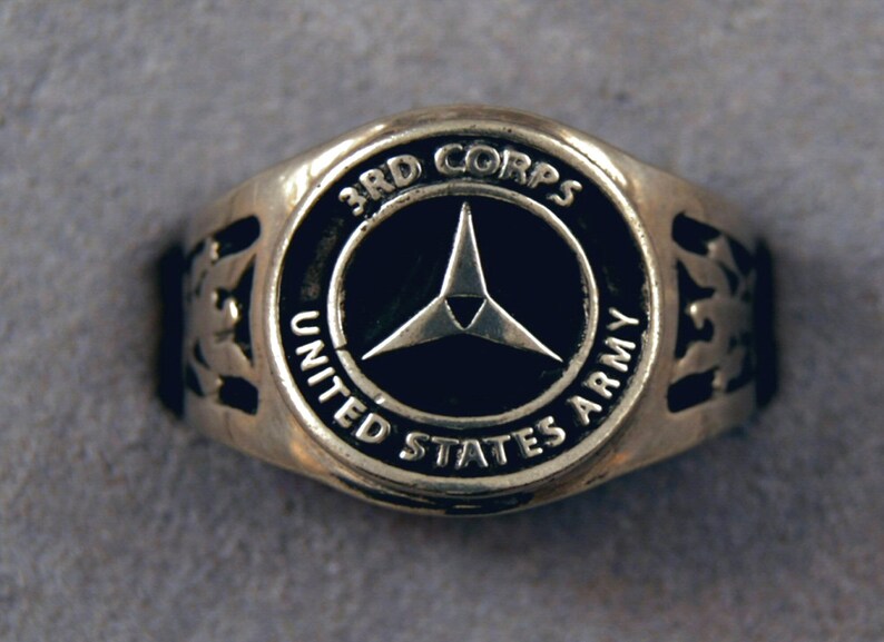 Military Insignia Rings 3rd Corps Army Insignia Ring - the Death Dealer - Ring Army Group Unit ...