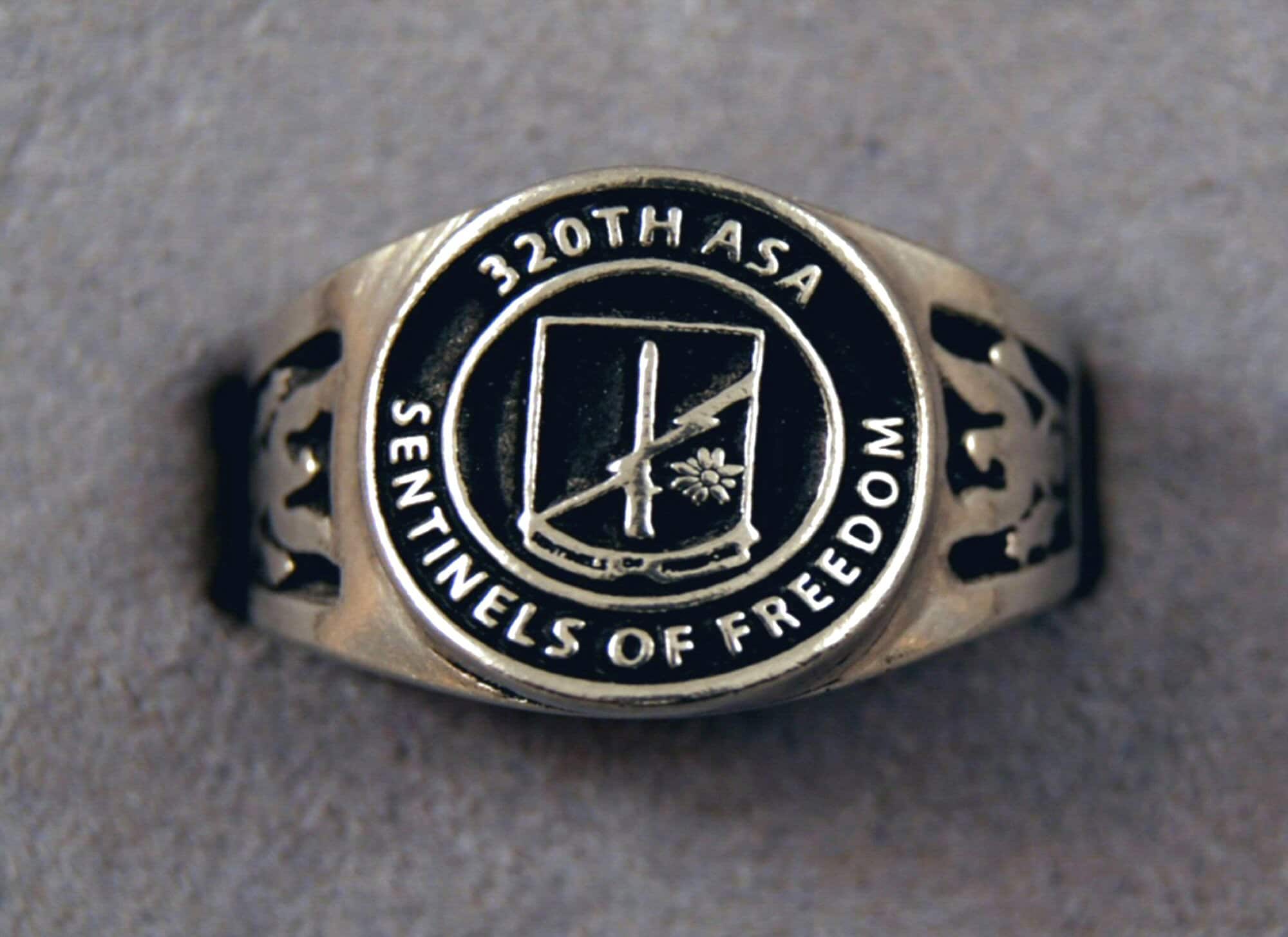 320th ASA Insignia Ring Army Security Agency Ring Sentinels of Freedom ...