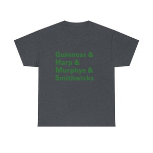 St. Patrick's Day Irish Beer T-Shirt | Funny Guinness and Harp Shirt | Murphy’s and Smithwick’s | St. Paddy's Tee | Irish Pub Crawl Apparel Tweed