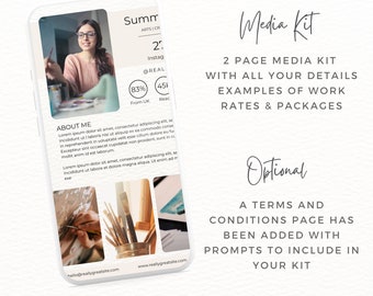 Content Creator, Influencer, digital creator, Creator Templates, UGC Portfolio, Project report, Media Kit, Media Invoice, Instagram, Tiktok