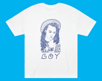 Boy George of the Culture Club Tee Shirt, Original Drawing by Timothy Hull