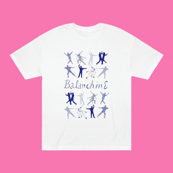 Balanchine Ballet Tee Shirt, Original Drawing by Timothy Hull