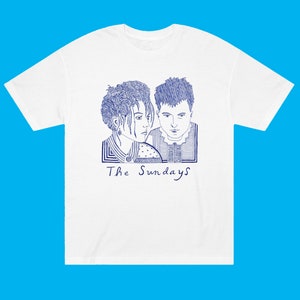 The Sundays Tee Shirt, Original Drawing by Timothy Hull. The Sundays T-Shirt