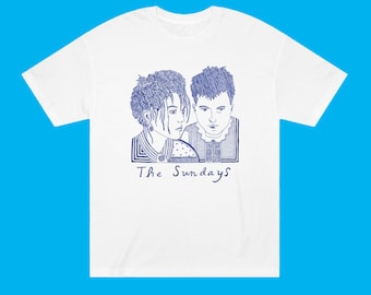 The Sundays Tee Shirt, Original Drawing by Timothy Hull. The Sundays T-Shirt