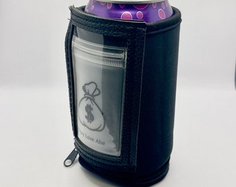 The TLA - The World's First Beverage-Concealing Multifunctional Wallet. Coosies